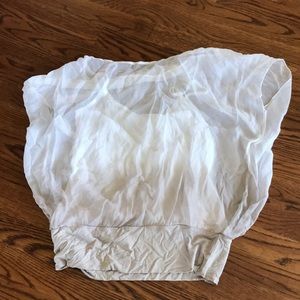 White and beige sheer top Bailey 44